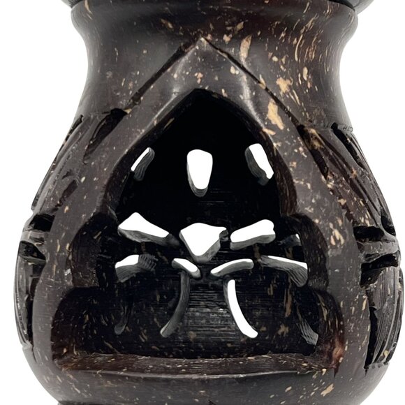 Yankee Candle Carved Soapstone 5" Oil Warmer Tea light Wax tart melts Rustic Art - Picture 13 of 14